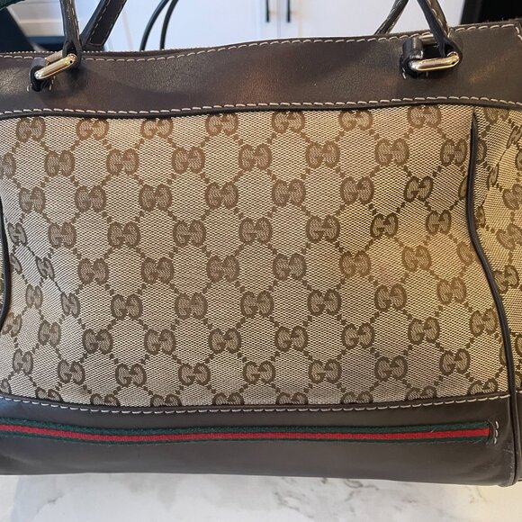GUCCI GG Canvas Mayfair Convertible Tote w/ Strap - Picture 5 of 15